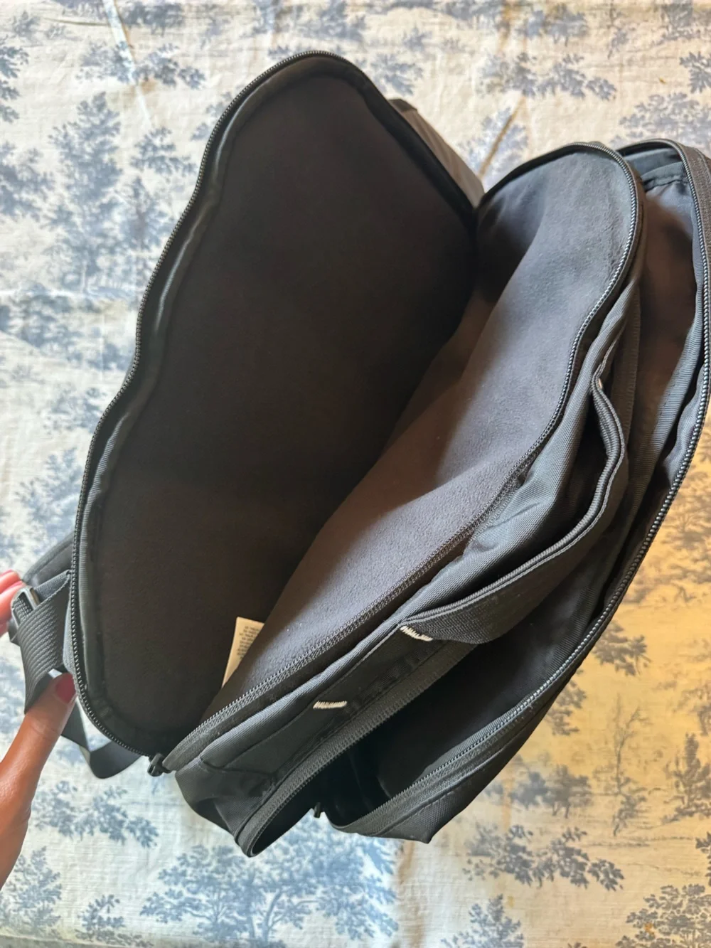 The North Face Black Men's Belt Sling Bag with White Logo